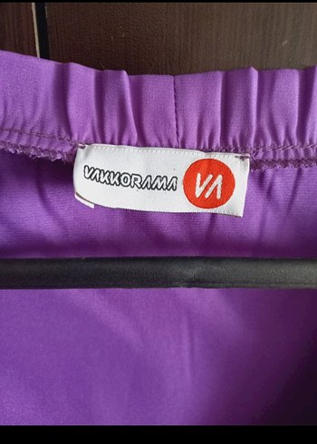 Vakkorama Mor Drapeli V Yaka Midi Elbise