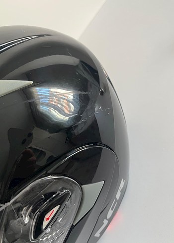 Siyah Biker Motosiklet Kaskı Şeffaf Vizörlü - Görsel 2