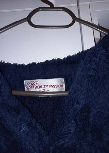Diğer unisex lacivert peluş sweatshirt