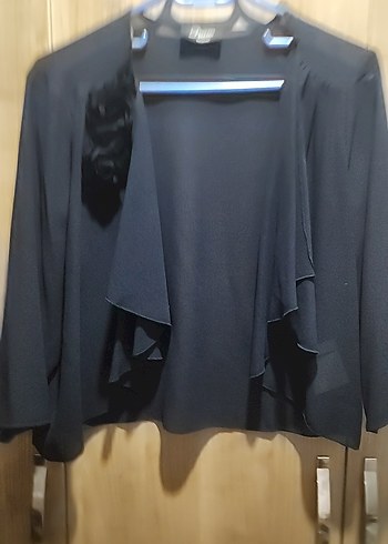 Yessica siyah şifon ceket - Görsel 2