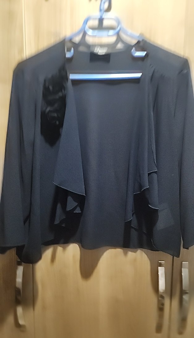 Yessica siyah şifon ceket - Görsel 2