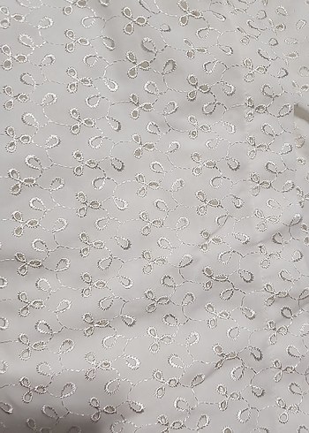 Nakışlı krem Uzun Kadın Sabahlık - Görsel 4