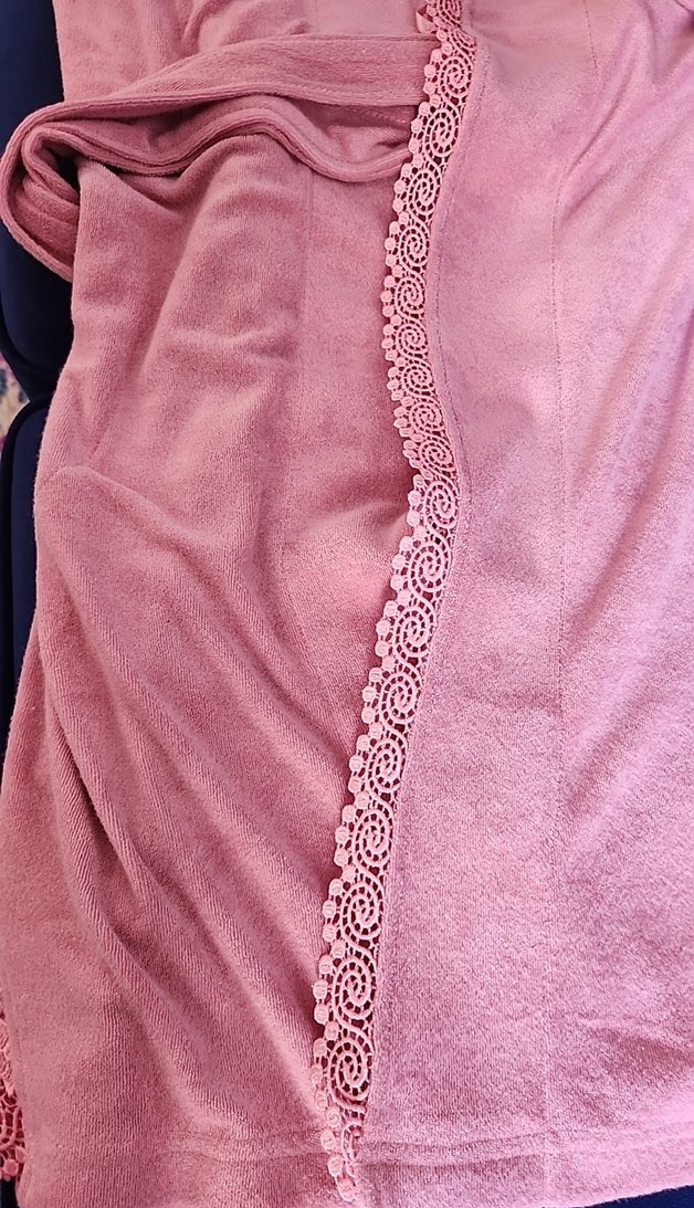 Pudra Kapüşonlu Uzun Kollu Kadın sabahlık - Görsel 5