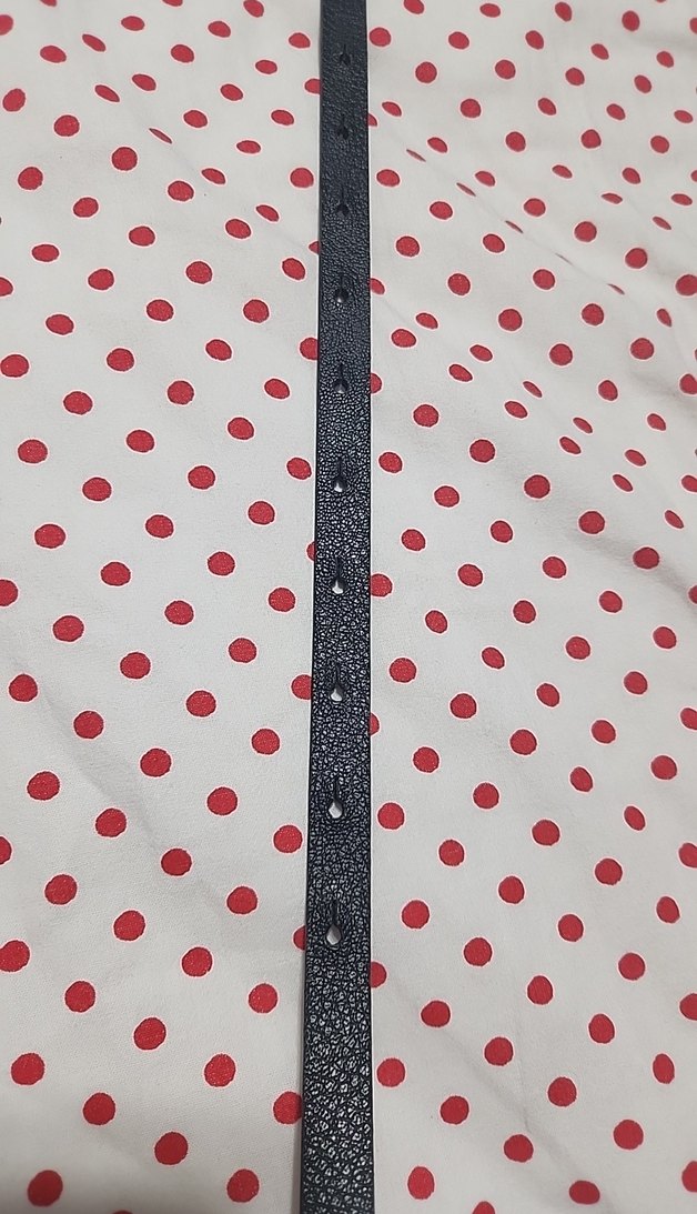 Siyah Deri Rock Punk Kadın Kemer - Görsel 3