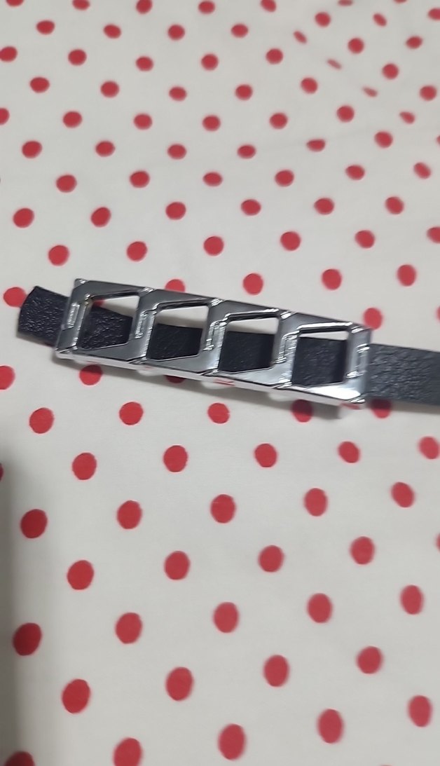 Siyah Deri Rock Punk Kadın Kemer - Görsel 2