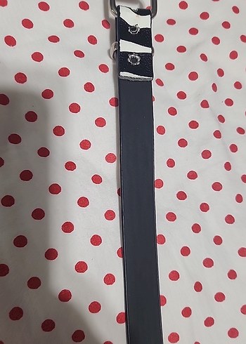 Renkli Beyaz Deri Tokalı Kadın Kemer - Görsel 4