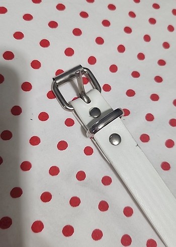 Beyaz Kadın Kemer Tokalı Plastik - Görsel 2