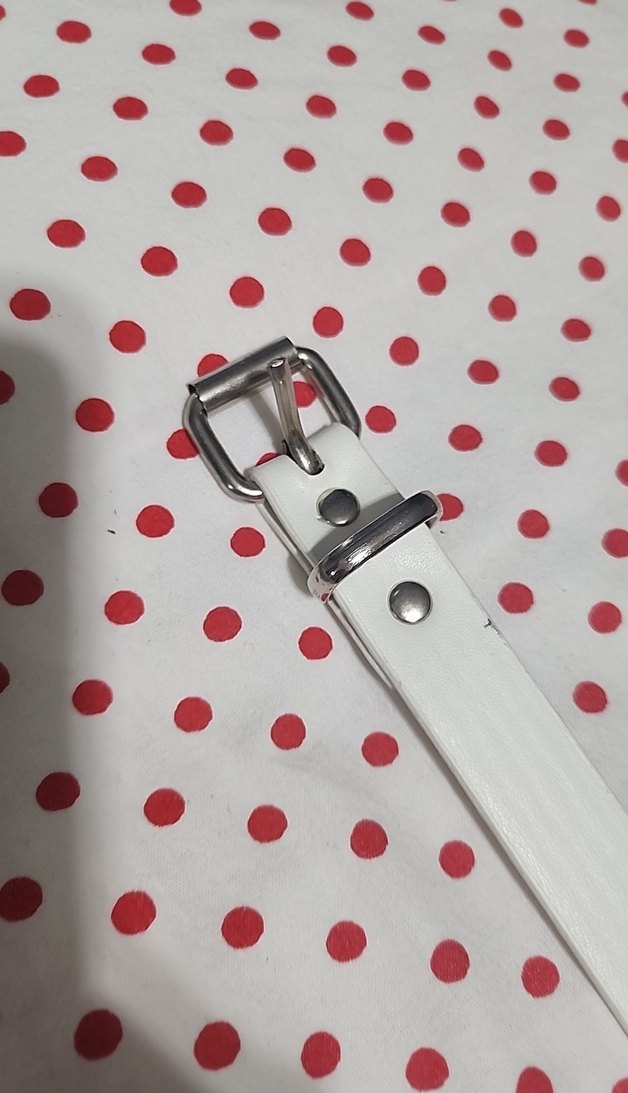 Beyaz Kadın Kemer Tokalı Plastik - Görsel 2