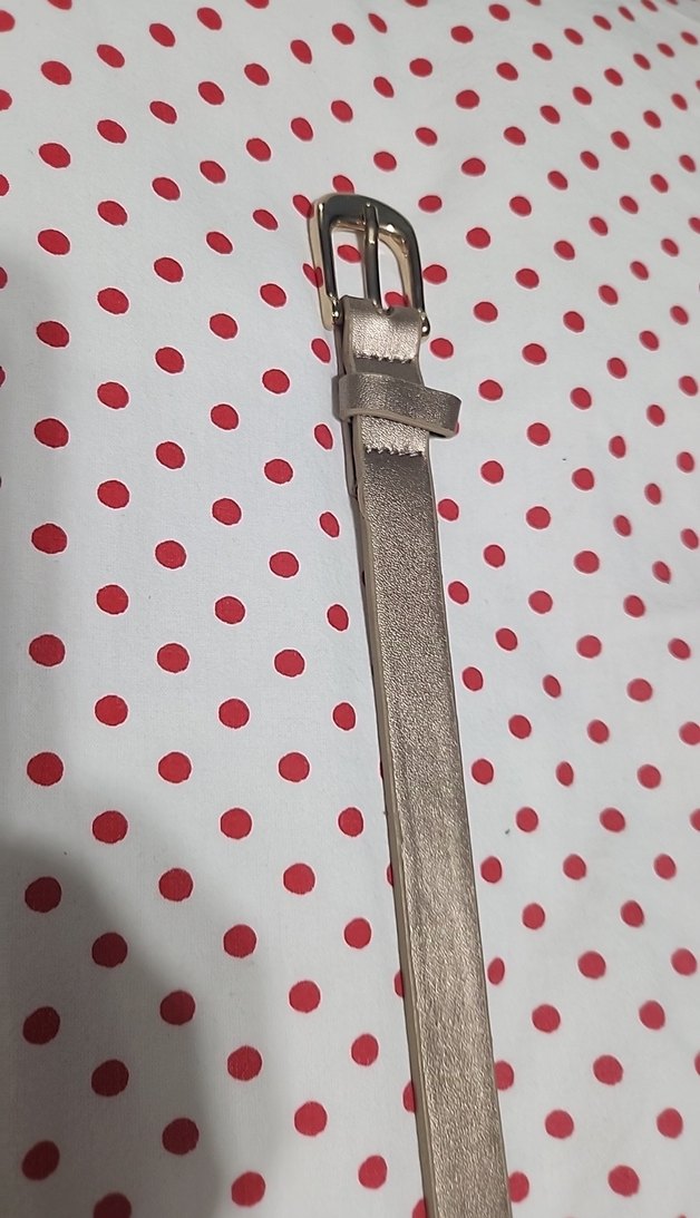 Altın dore Deri Kadın Kemer - Görsel 3