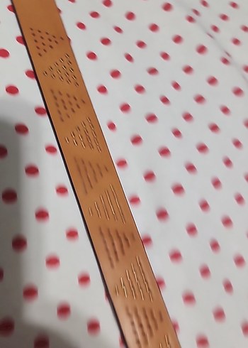 Bej Deri Tokalı Kadın Kemer - Görsel 2