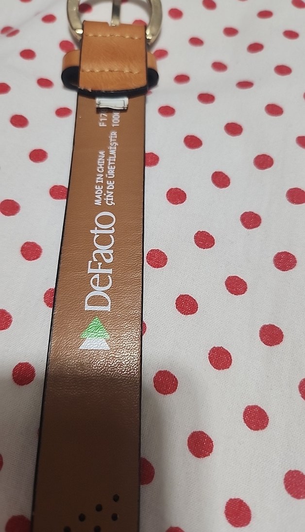 Bej Deri Tokalı Kadın Kemer - Görsel 5