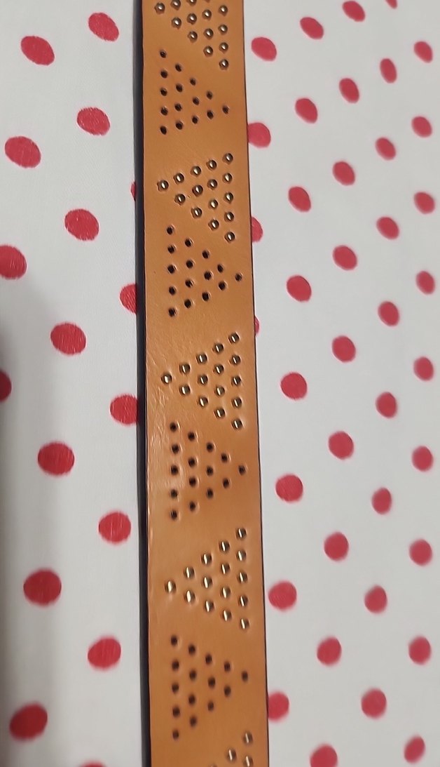 Bej Deri Tokalı Kadın Kemer - Görsel 3