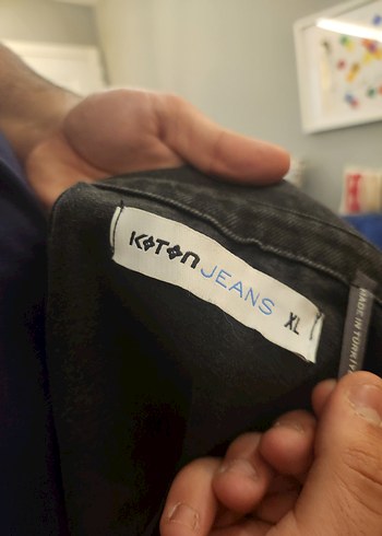 Düğmeli Siyah Kot Erkek Ceket - Görsel 4