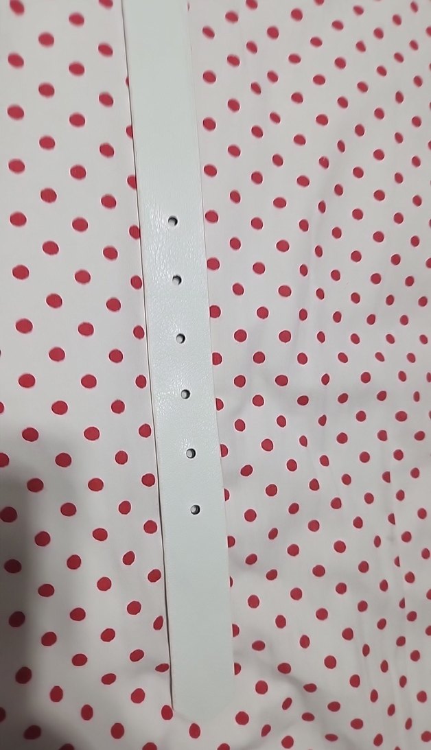 Beyaz Deri Tokalı Kadın Kemer - Görsel 3