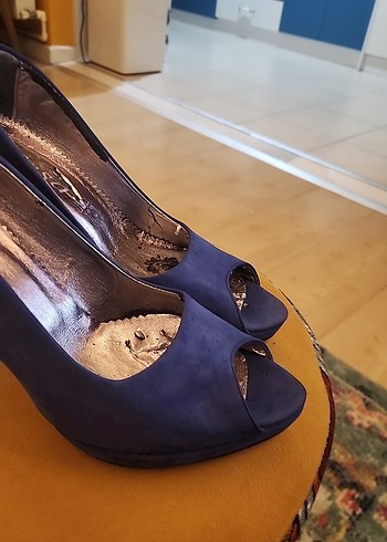 Kadın Mavi Yüksek Topuklu Stiletto - Görsel 2