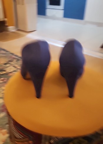 Kadın Mavi Yüksek Topuklu Stiletto - Görsel 3