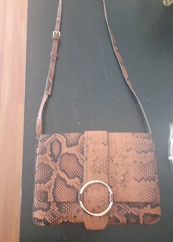 Yılan Desenli Mango çanta - Görsel 6