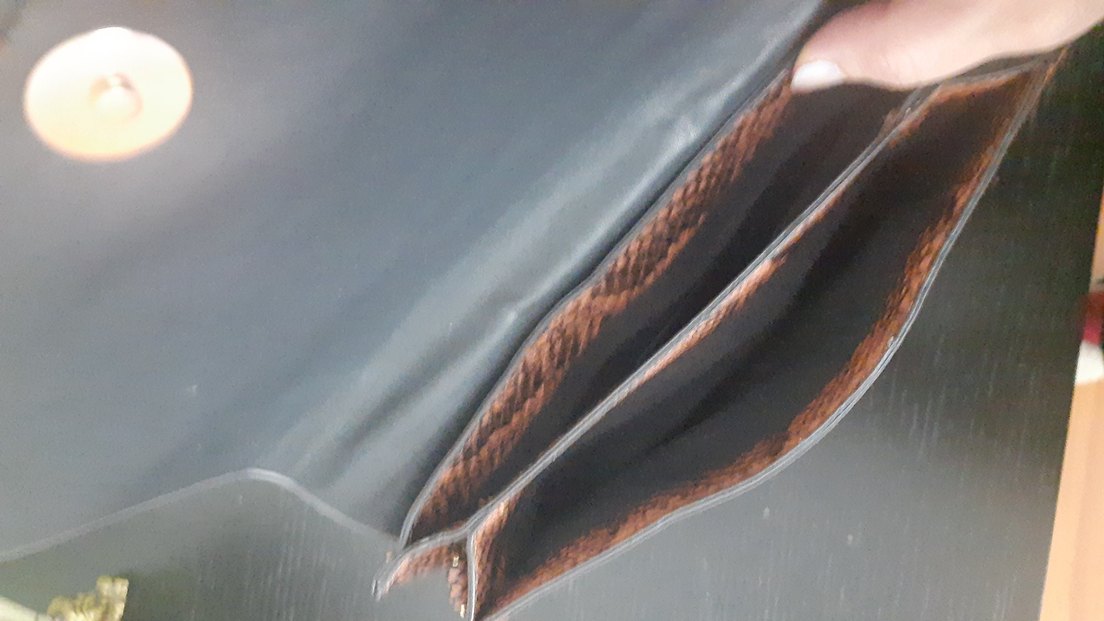 Yılan Desenli Mango çanta - Görsel 3