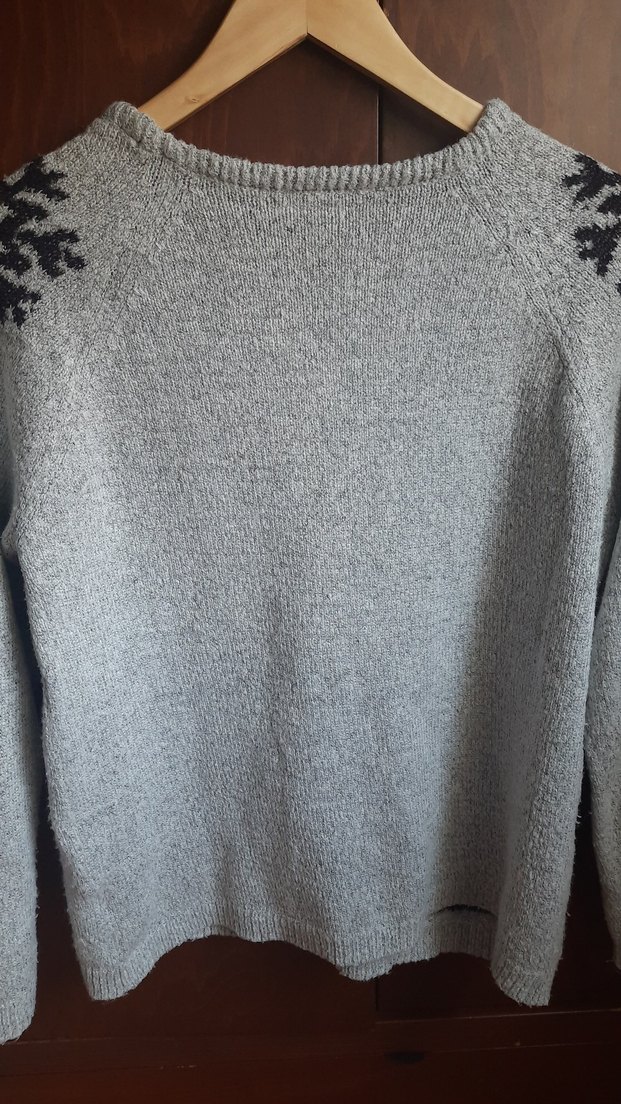 Koton Gri Nakışlı Örgü Kadın Kazak - Görsel 4