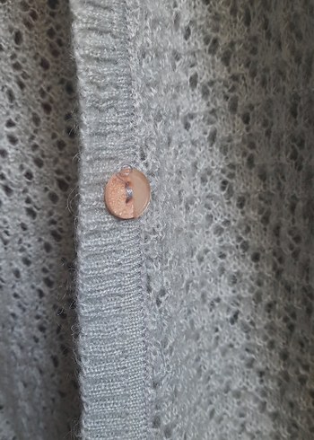 Gri Örgü Kadın Hırka - Görsel 6