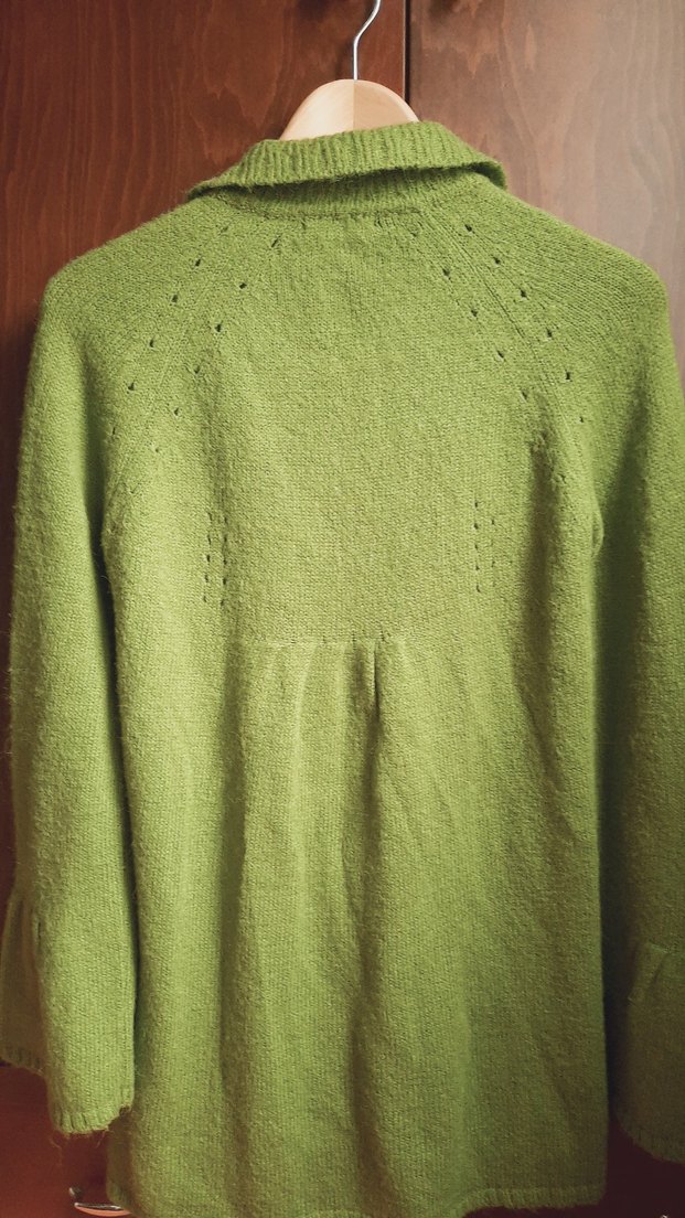 Düğmeli Yeşil Bohem Kadın Hırka - Görsel 5