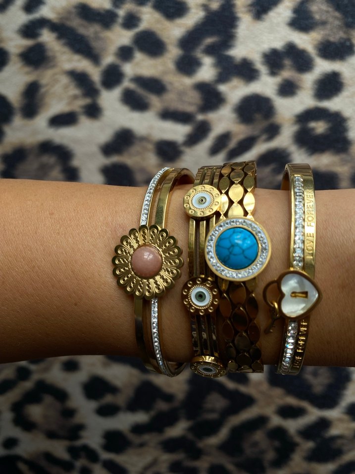 Altın Renkli  Minimalist Bileklik - Görsel 3