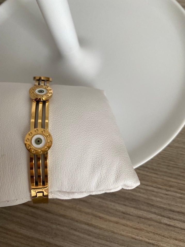 Altın Renkli  Minimalist Bileklik - Görsel 2