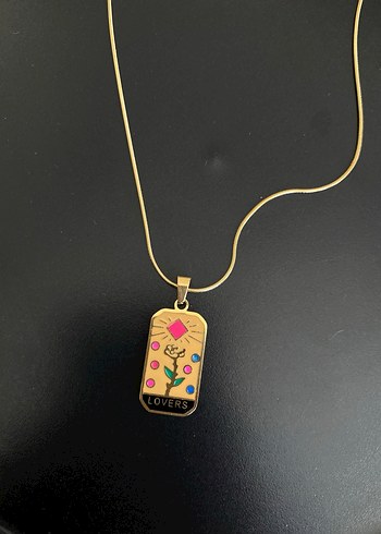 Çelik Renkli Detaylı Uzun Zincir Kadın Kolye - Görsel 2