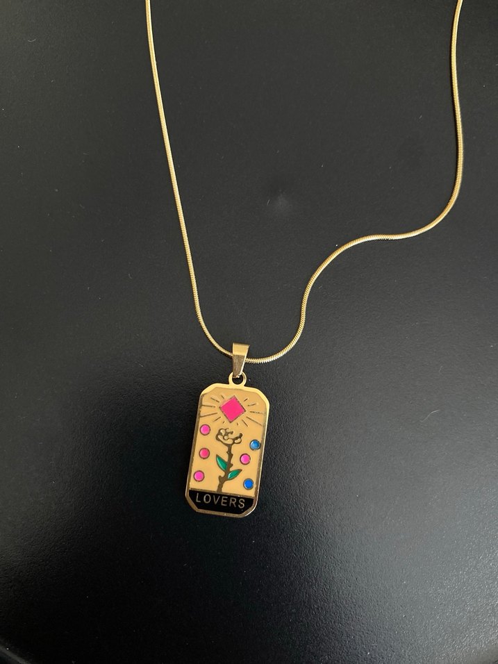 Çelik Renkli Detaylı Uzun Zincir Kadın Kolye - Görsel 2