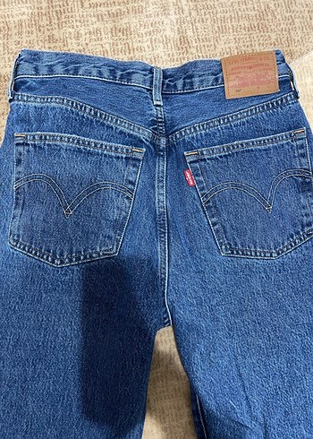 Kadın Mavi Kot Pantolon levis - Görsel 5