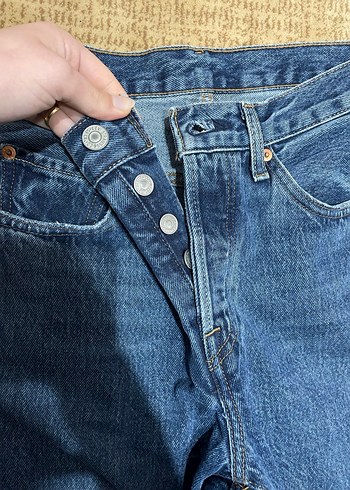 Kadın Mavi Kot Pantolon levis - Görsel 2