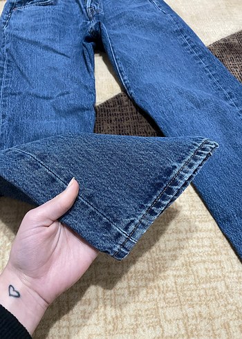 Kadın Mavi Kot Pantolon levis - Görsel 3