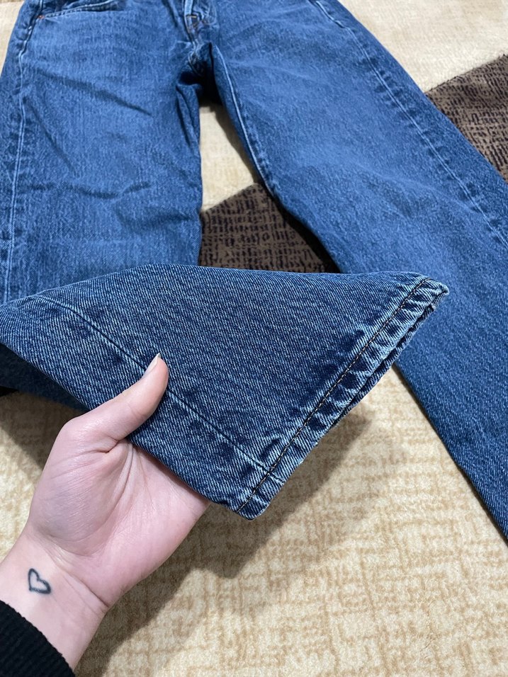 Kadın Mavi Kot Pantolon levis - Görsel 3