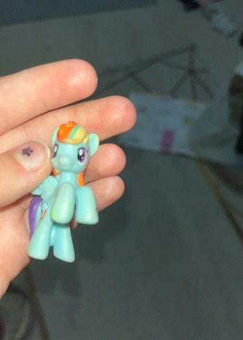 Rainbowdash Mini my little pony Figürü - Görsel 6
