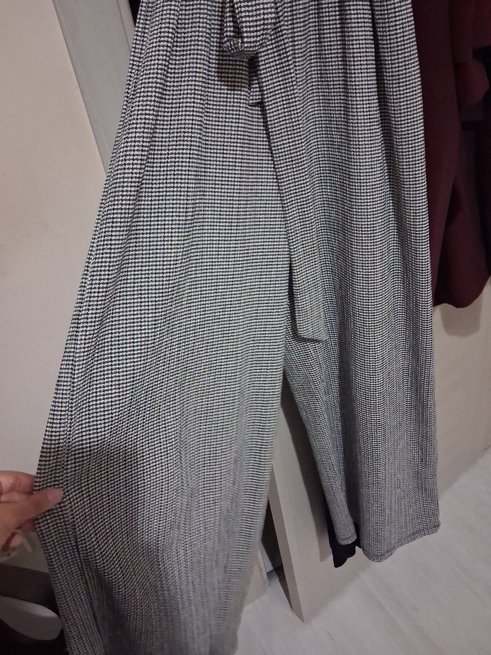 Gri Kareli Pilili tulum - Görsel 3