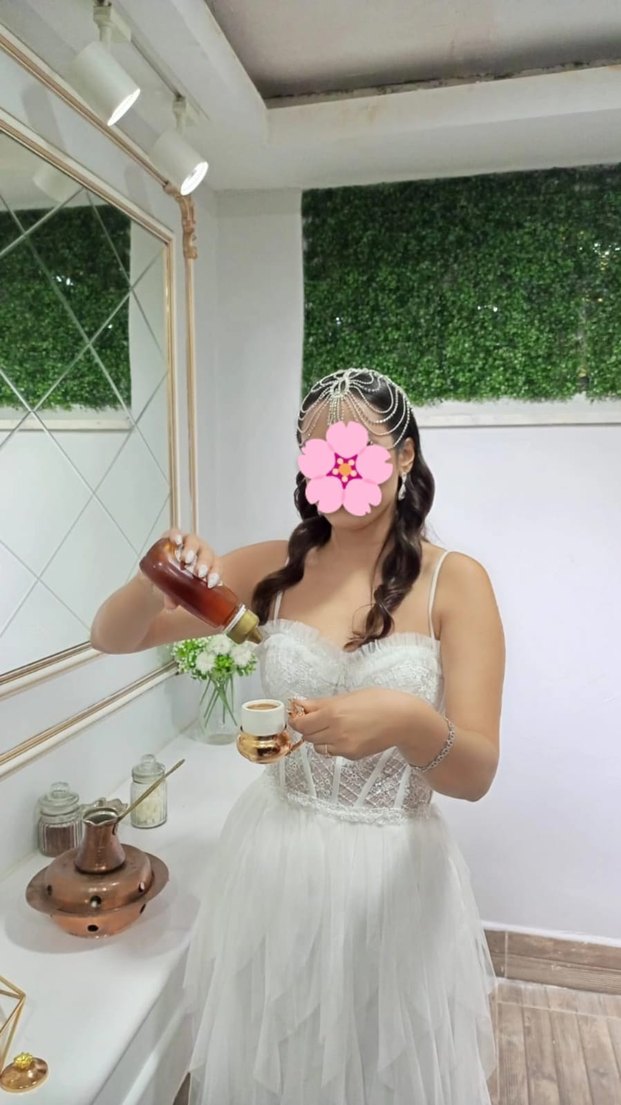 beyaz nişan elbisesi - Görsel 3