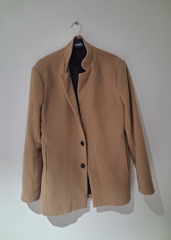 Zara Camel Tonlu Minimal Tek Dugmeli Ceket
