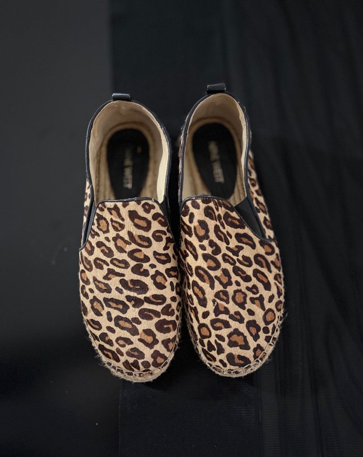 Kahverengi Leopar Desenli Kadın Espadril - Görsel 3