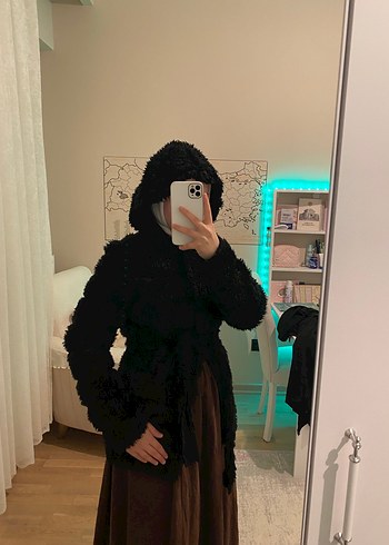 Kürk Siyah Midi Kadın - Görsel 2