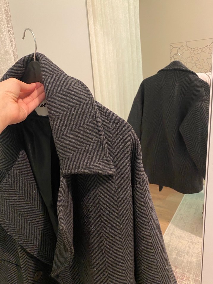 Midi Kadın Yün Kaban Astarlı - Görsel 4