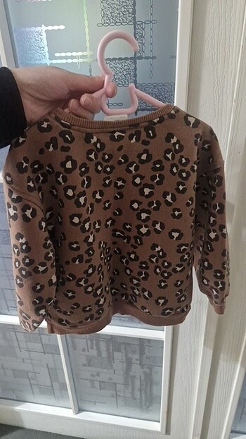 24-36 Ay Beden ORİJİNAL ZARA LEOPAR DESEN KIZ COCUK SWEAT