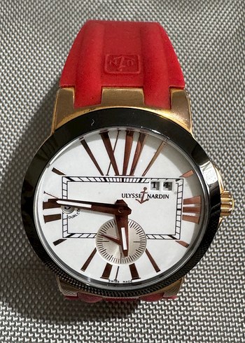 Klasik Modern Erkek Kol Saati Kırmızı Ulysse Nardin