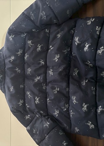 H&M Kız Çocuk Gri Kemerli Mont