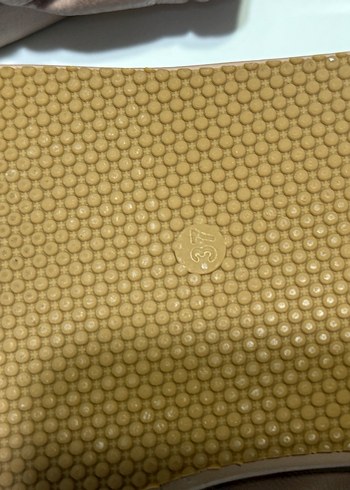 Bej Deri Kadın Terlik - Görsel 2