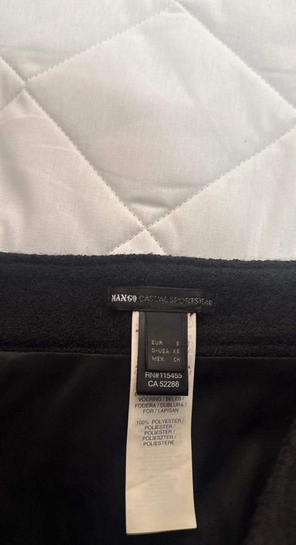 Fermuarlı Siyah Mini Etek - Görsel 3