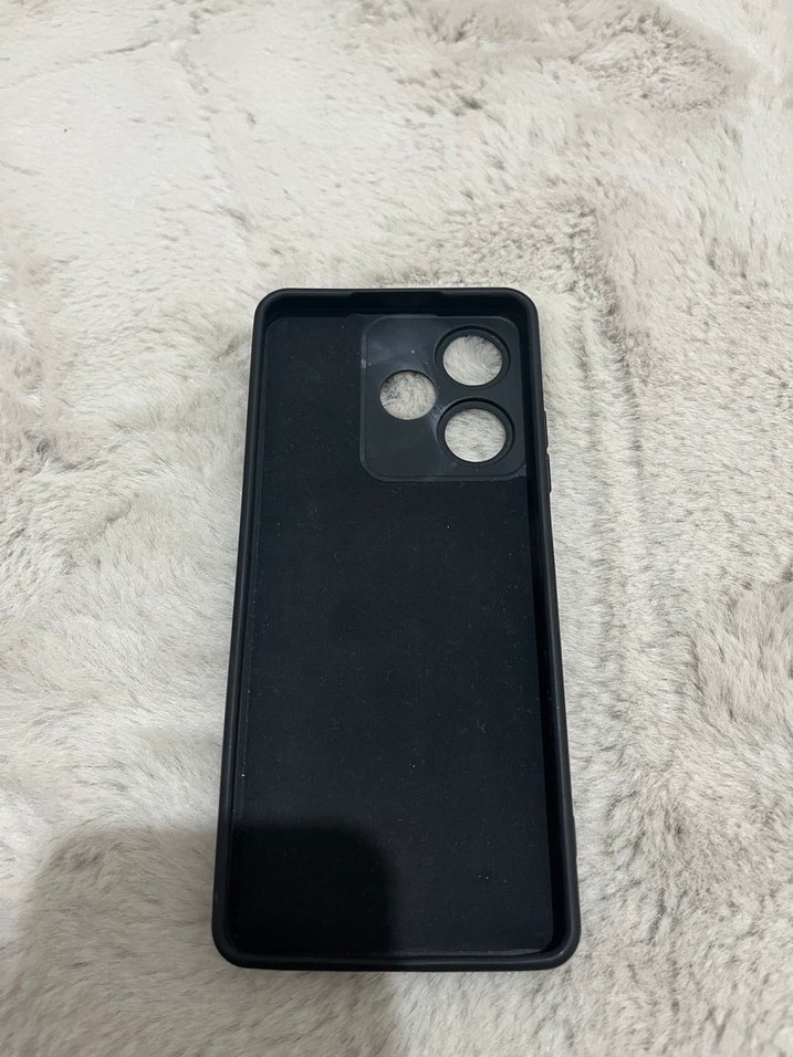 Siyah Parlak Kiraz Desenli İNFİNİX HOT 30 Telefon Kılıfı - Görsel 2