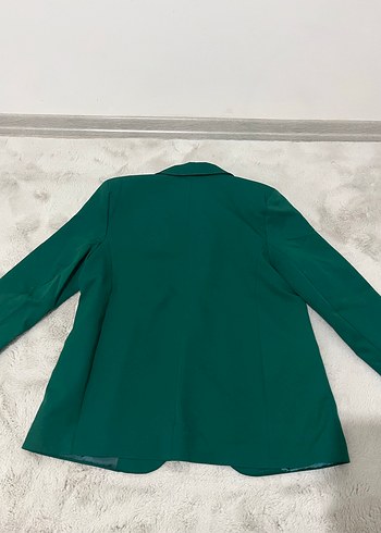 TUBA Kadın Yeşil Basic Midi Blazer - Görsel 2