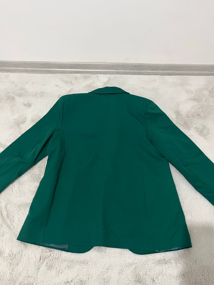 TUBA Kadın Yeşil Basic Midi Blazer - Görsel 2