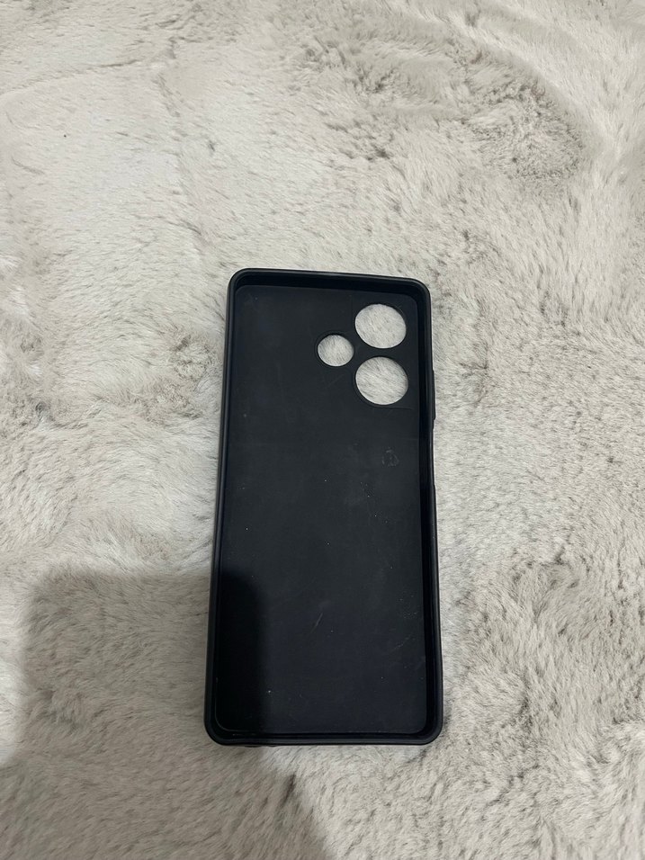 Mavi Kalp Desenli Peluş Detaylı İnfinix Hot 30 Telefon Kılıfı - Görsel 2