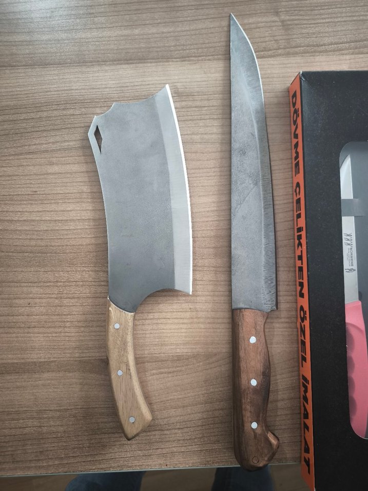 toplam 8 parça mutfak seti6 bıçak bir satır bir bileme - Görsel 2